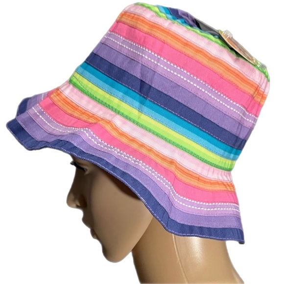 wallaroo hat company Other - WALLAROO KIDS PETITE NANTUCKET 52CM POLY RIBBON RAINBOW SUN HAT
